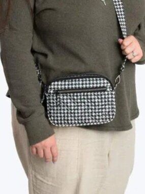 Lug Super Coupe 2 Convertible Crossbody – Micro Houndstooth